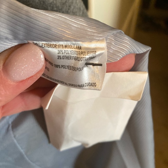 Calvin Klein Charcoal Belted Pea Coat - Picture 5 of 5